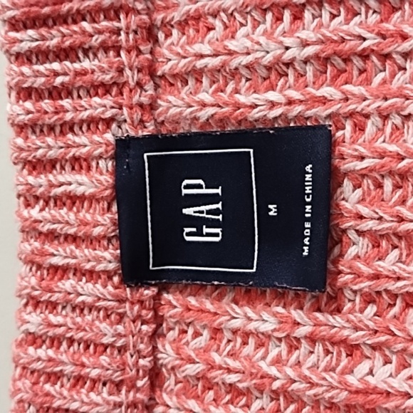 Gap Coral Chunky Cotton Knit Wide Crewneck Sweater - Picture 5 of 10